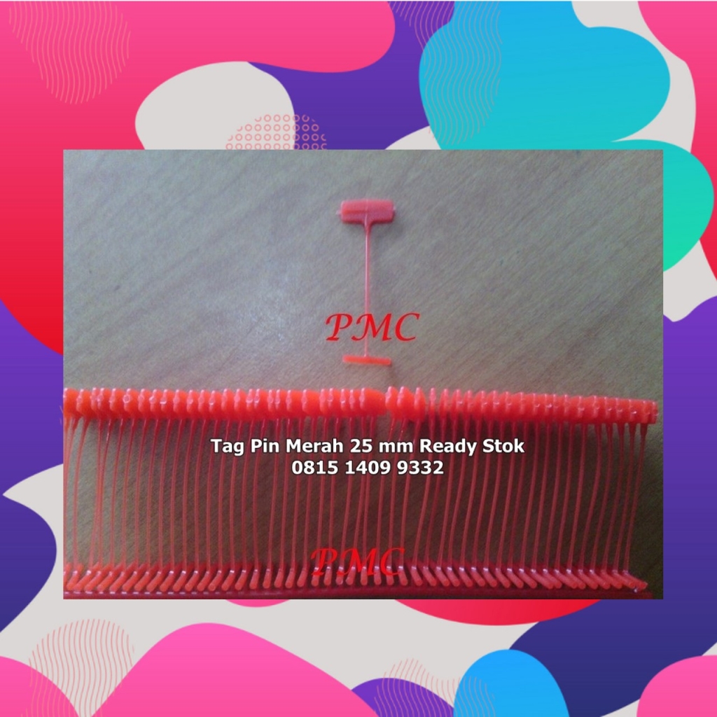TAG PIN MERAH 25MM KARAWANG