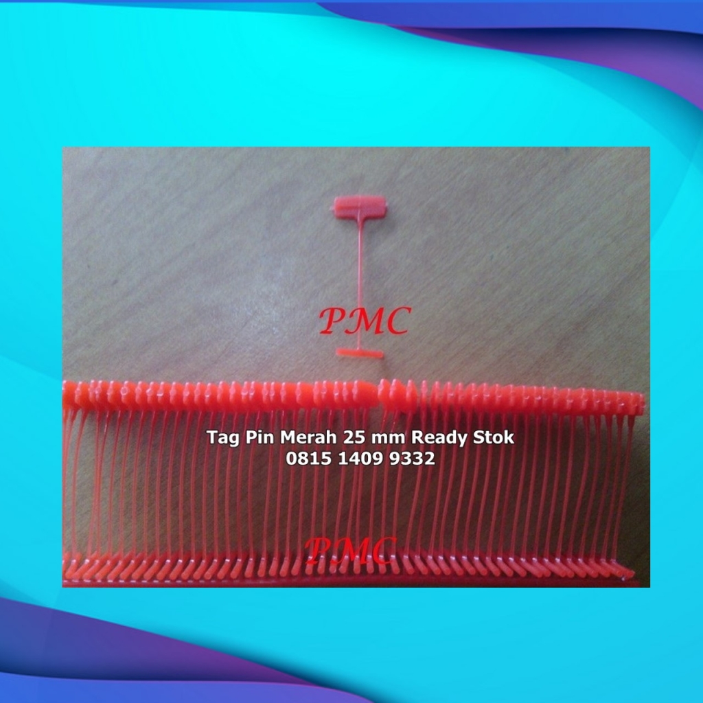 Penjual Tag Pin ukuran 25mm warna Merah di Cikarang